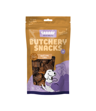 Braaaf Braaaf Butchery Snacks Runderlong blokjes 85 g