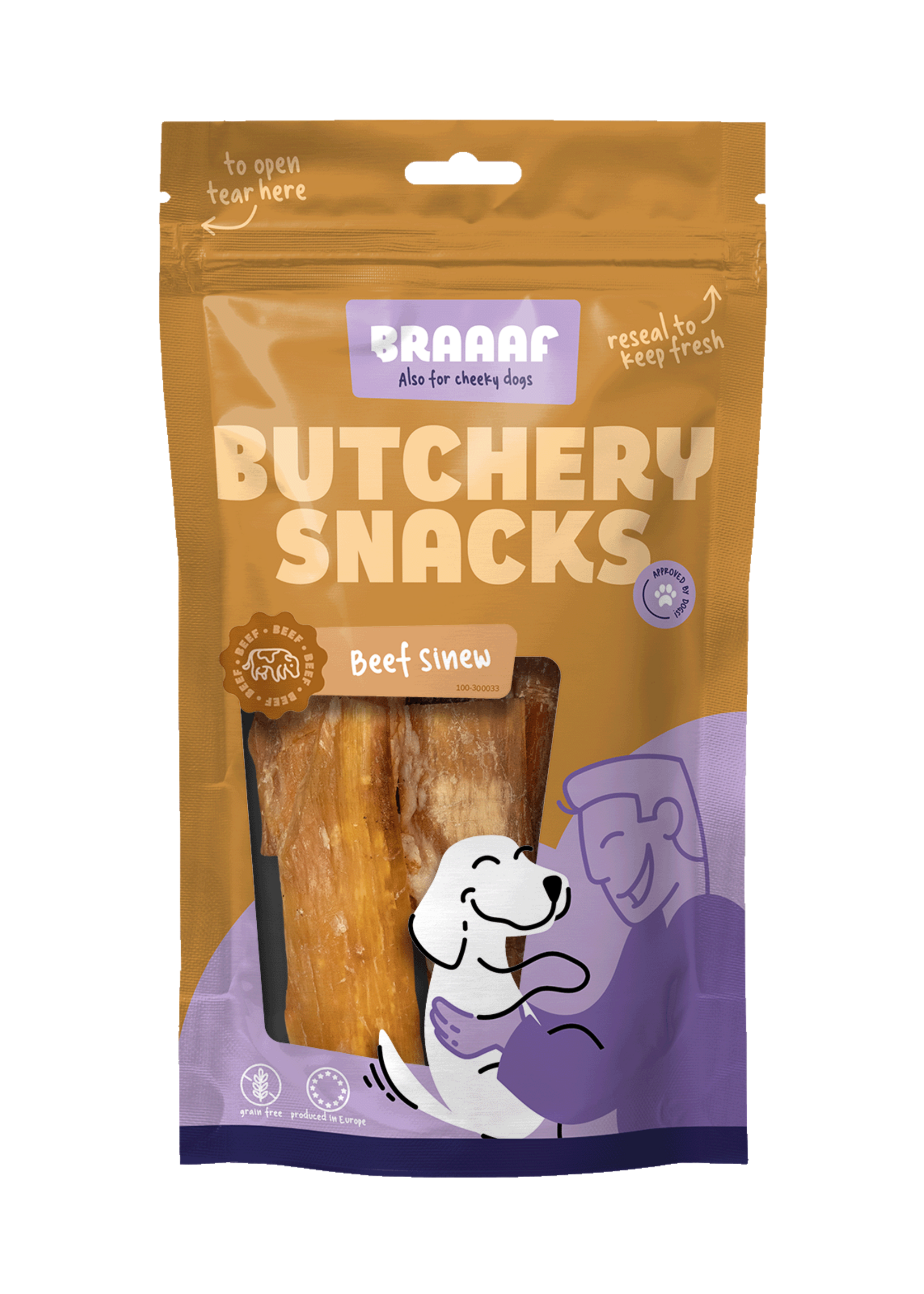 Braaaf Braaaf Butchery Snacks Runderpees 150 g