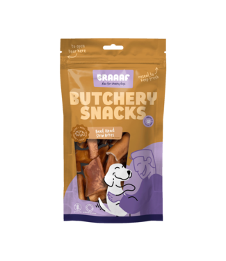 Braaaf Braaaf Butchery Snacks Runderkophuid stukjes 150 g