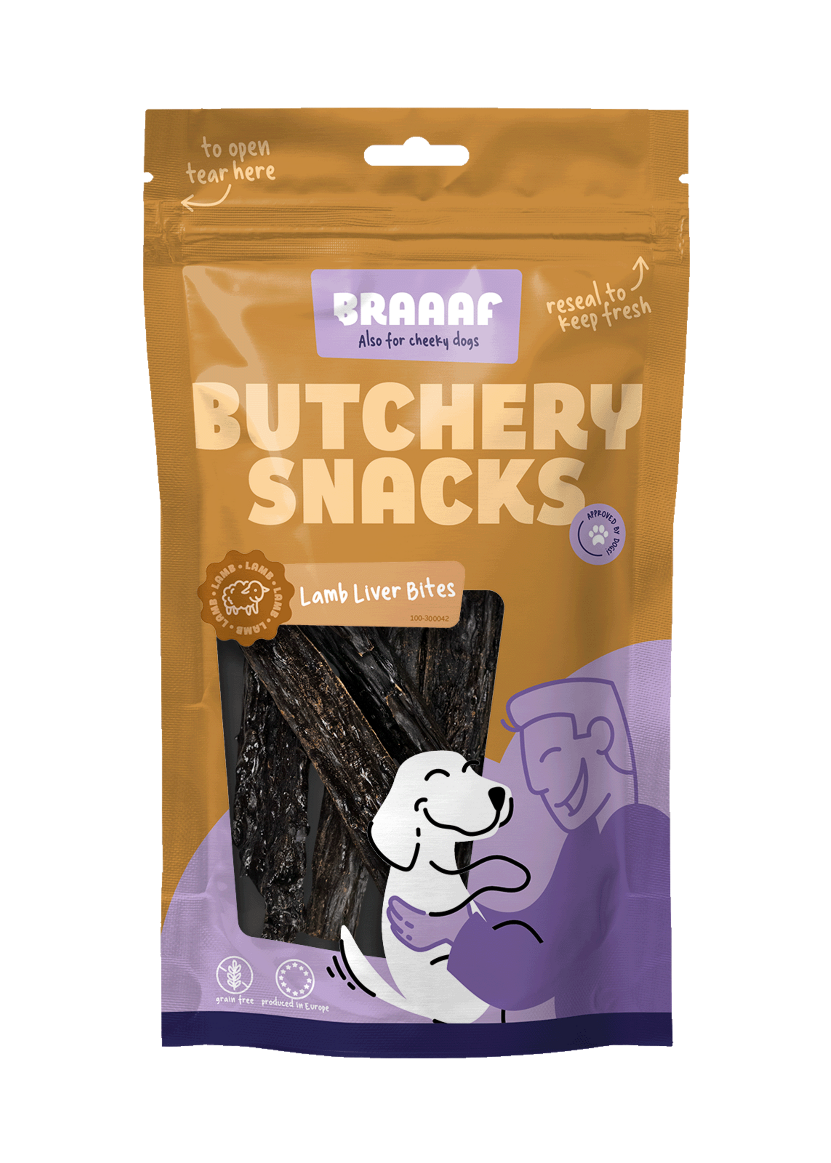 Braaaf Braaaf Butchery Snacks Lamslever bites 120 g
