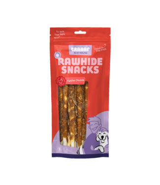 Braaaf Braaaf Rawhide Twister Kip (8 st.) - 25 cm