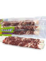 Braaaf Braaaf Rawhide Twister Lam & Vis (3 st.) - 21 cm