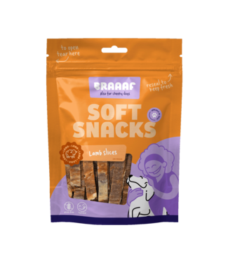 Braaaf Braaaf Soft Snack Slices - Lam & Vis