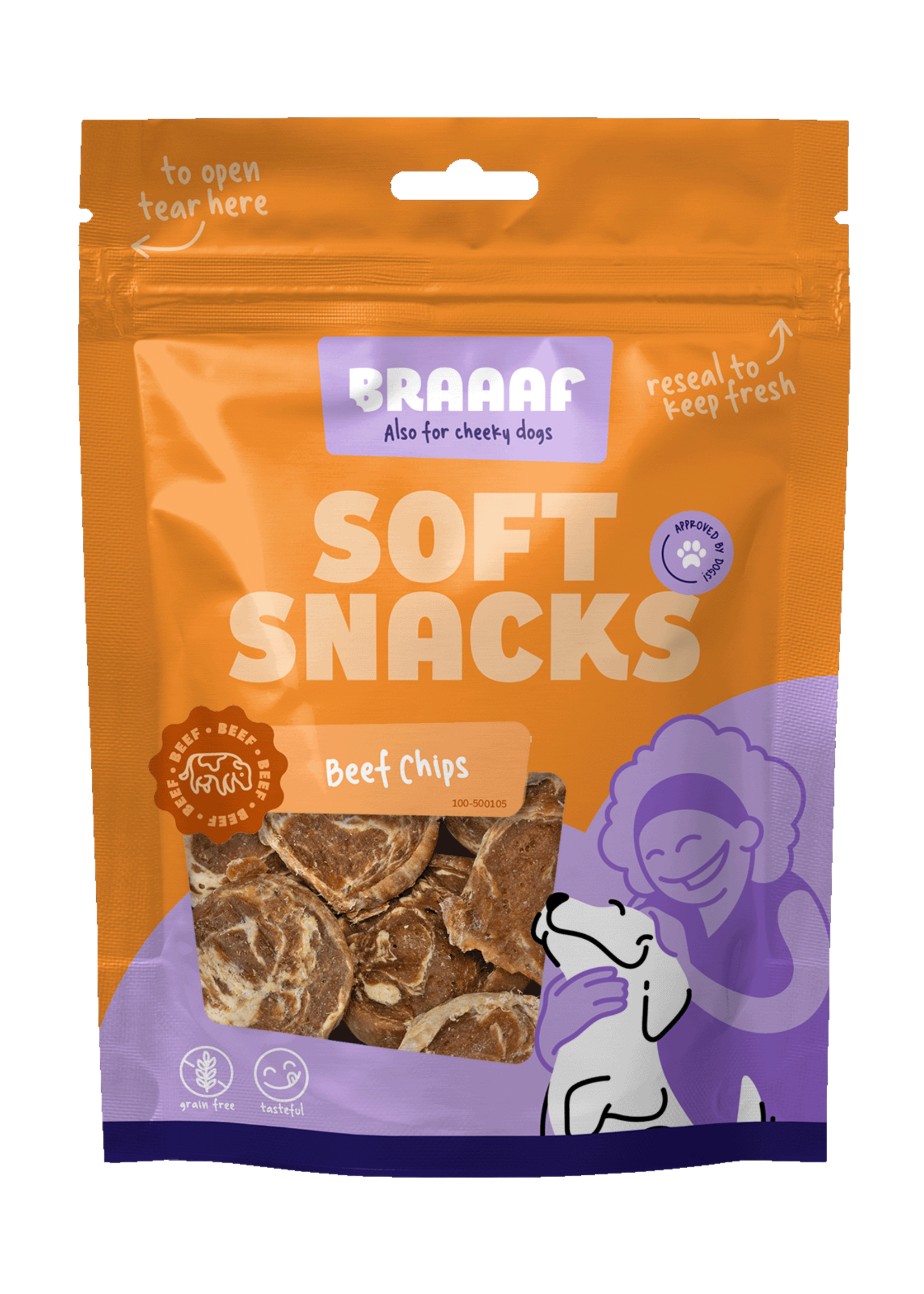 Braaaf Braaaf Soft Snack Chips - Rund & Vis