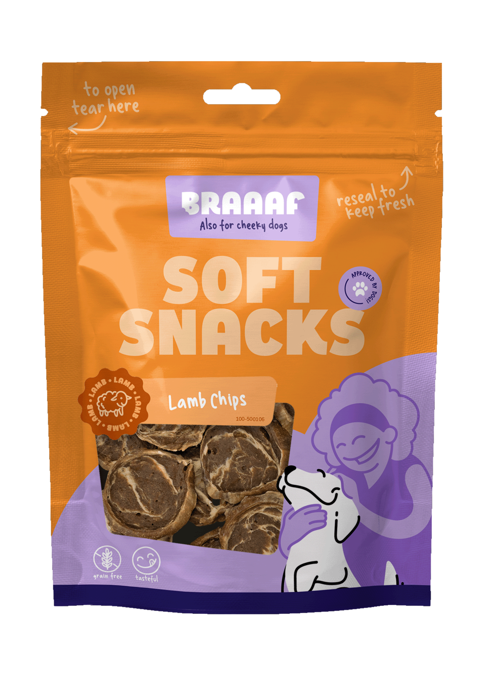 Braaaf Braaaf Soft Snack Chips - Lam & Vis