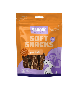Braaaf Braaaf Soft Snack Filet - Rund & Vis
