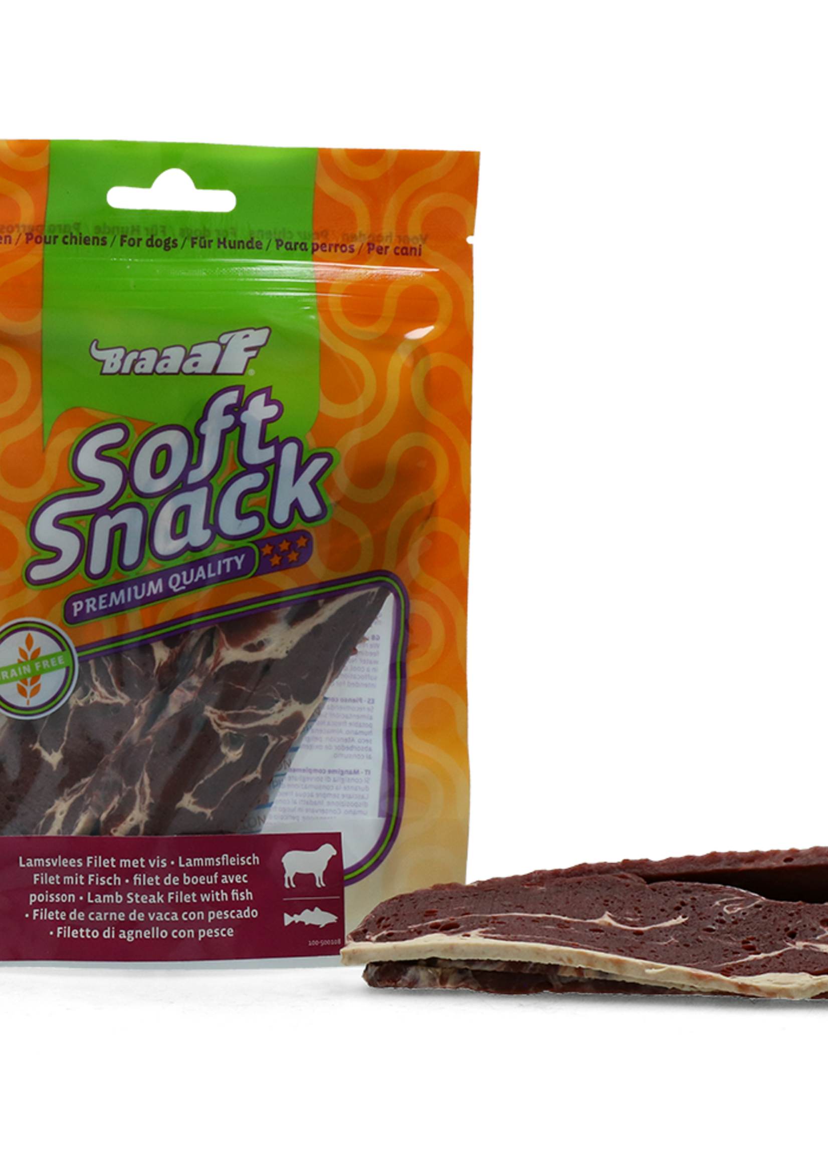 Braaaf Braaaf Soft Snack Filet - Lam & Vis