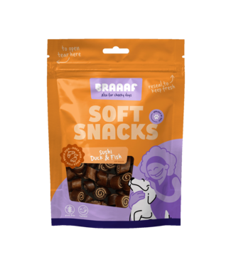 Braaaf Braaaf Soft Snack Sushi - Eend & Vis