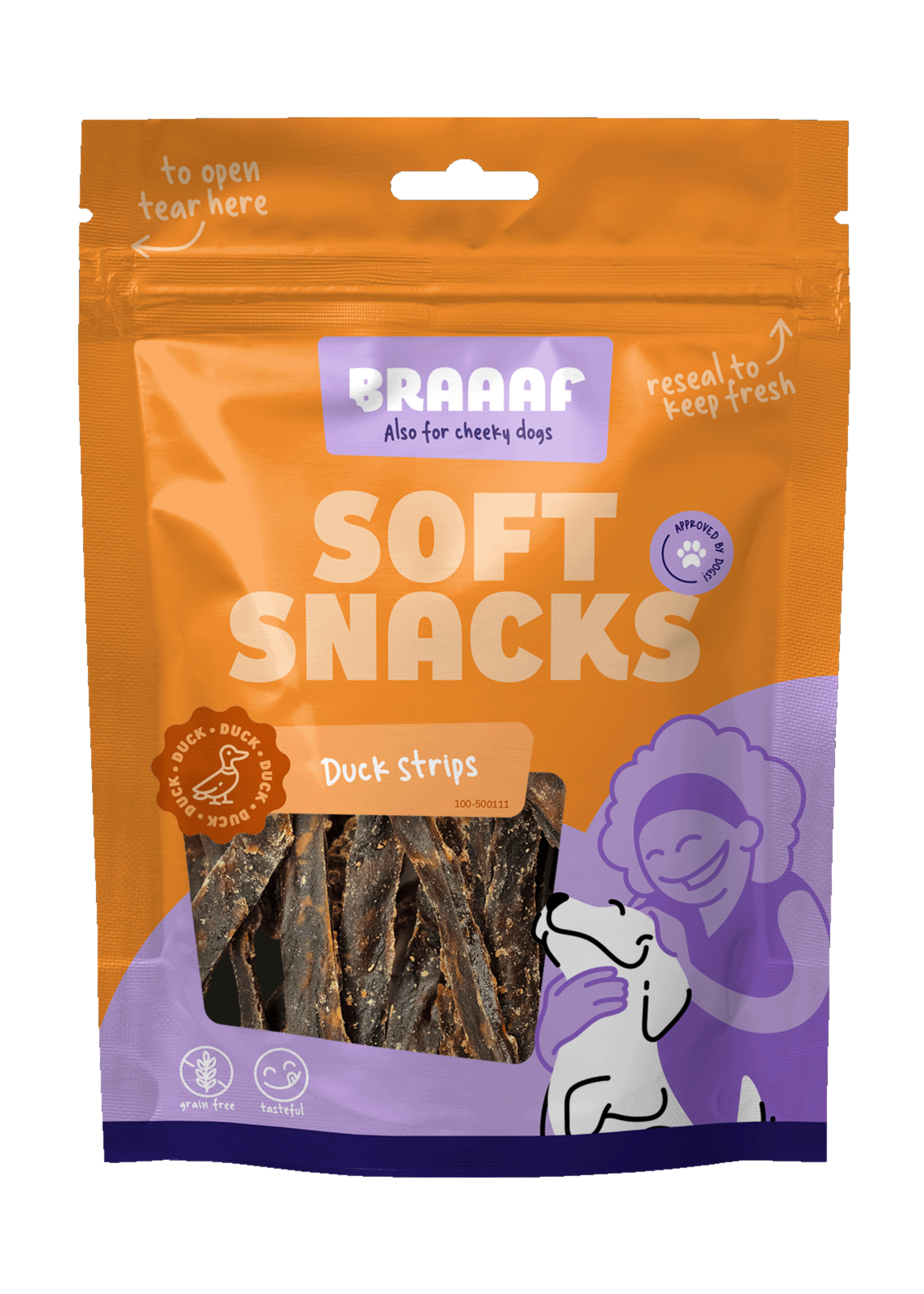 Braaaf Braaaf Soft Snack Eendenreepjes