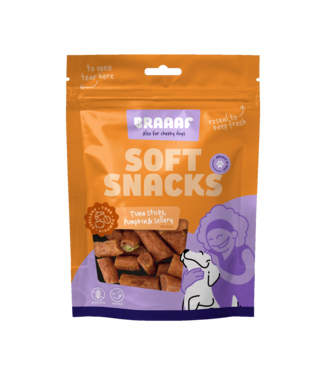 Braaaf Braaaf Soft Snack met tonijn pompoen en selderij