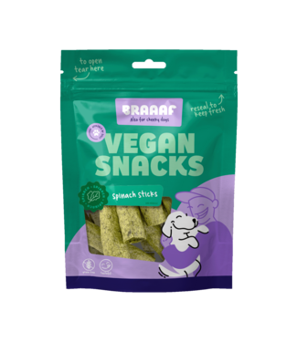 Braaaf Braaaf Vegan Snack Spinazie Stick - 6 cm