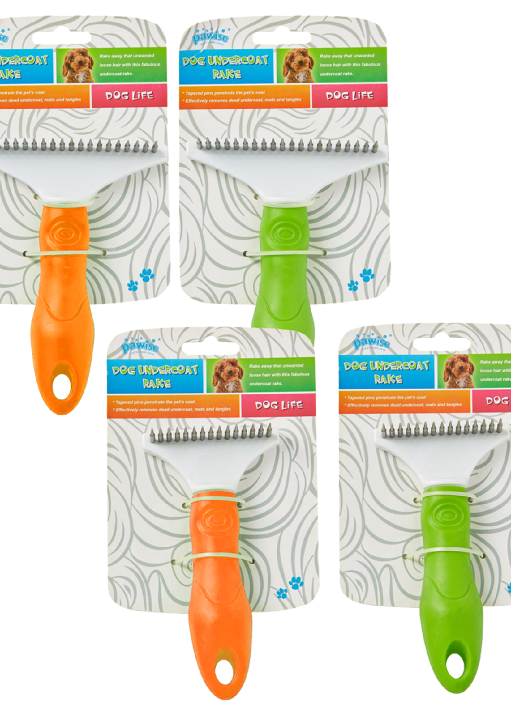 Pawise Pawise Dog Undercoat Rake L