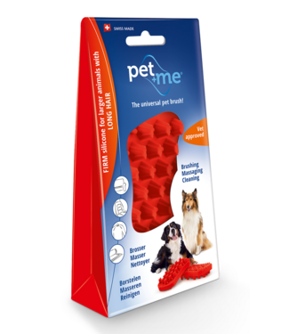 Pet + Me Pet+Me Dog Hair Brush Lang haar Rood
