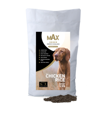 Max Max Adult Geperste Brokken Kip & Rijst 12 kg