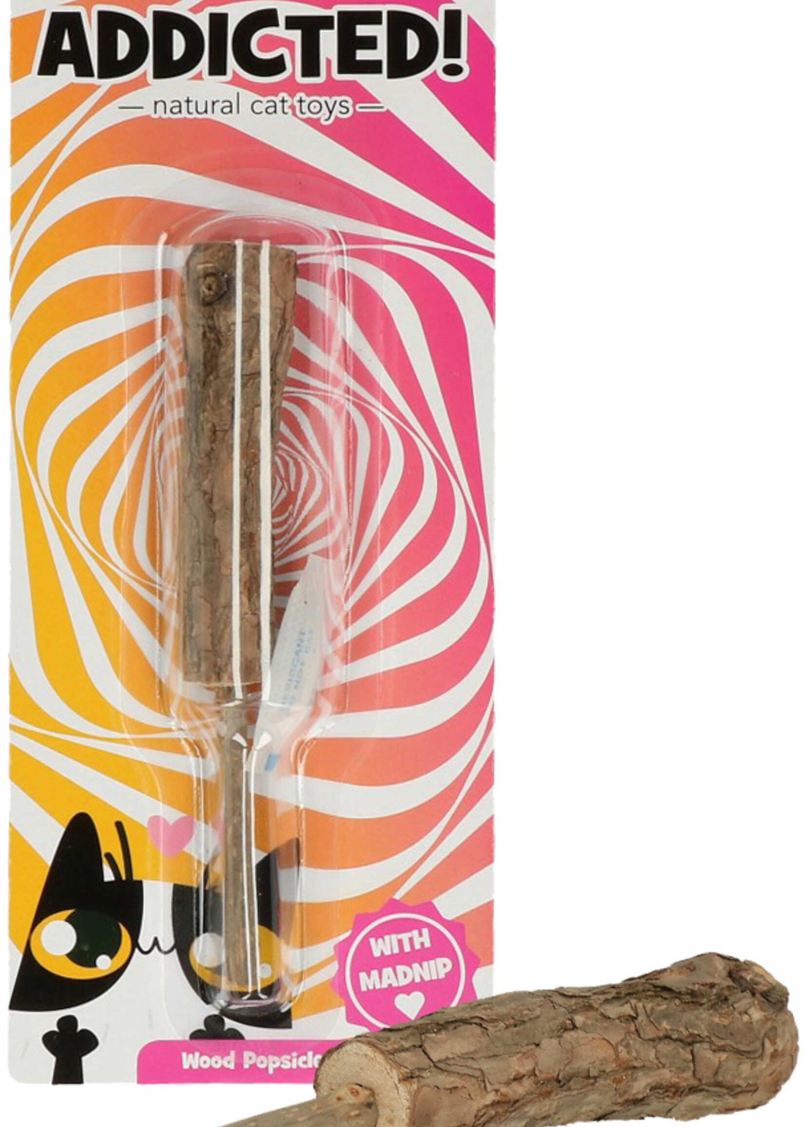 Addicted! Addicted! Wood Popsicle