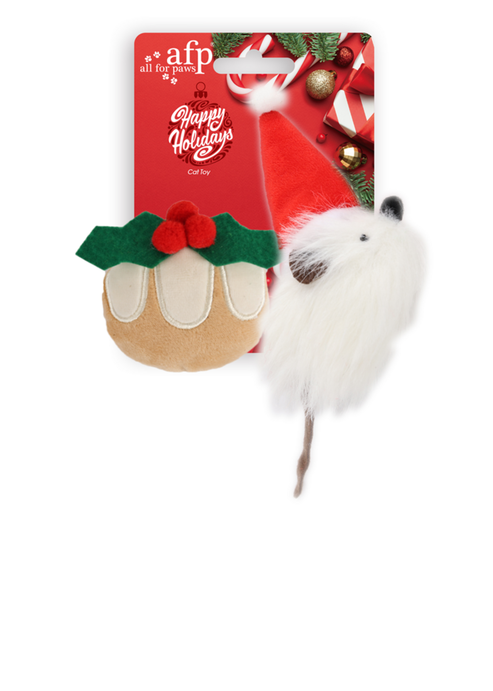 AFP AFP Happy Holidays 2-Pack Mistletoe & Kerstmuis