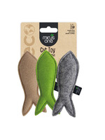 Minus One Minus One Felt Cat Toys Fish 3 pack