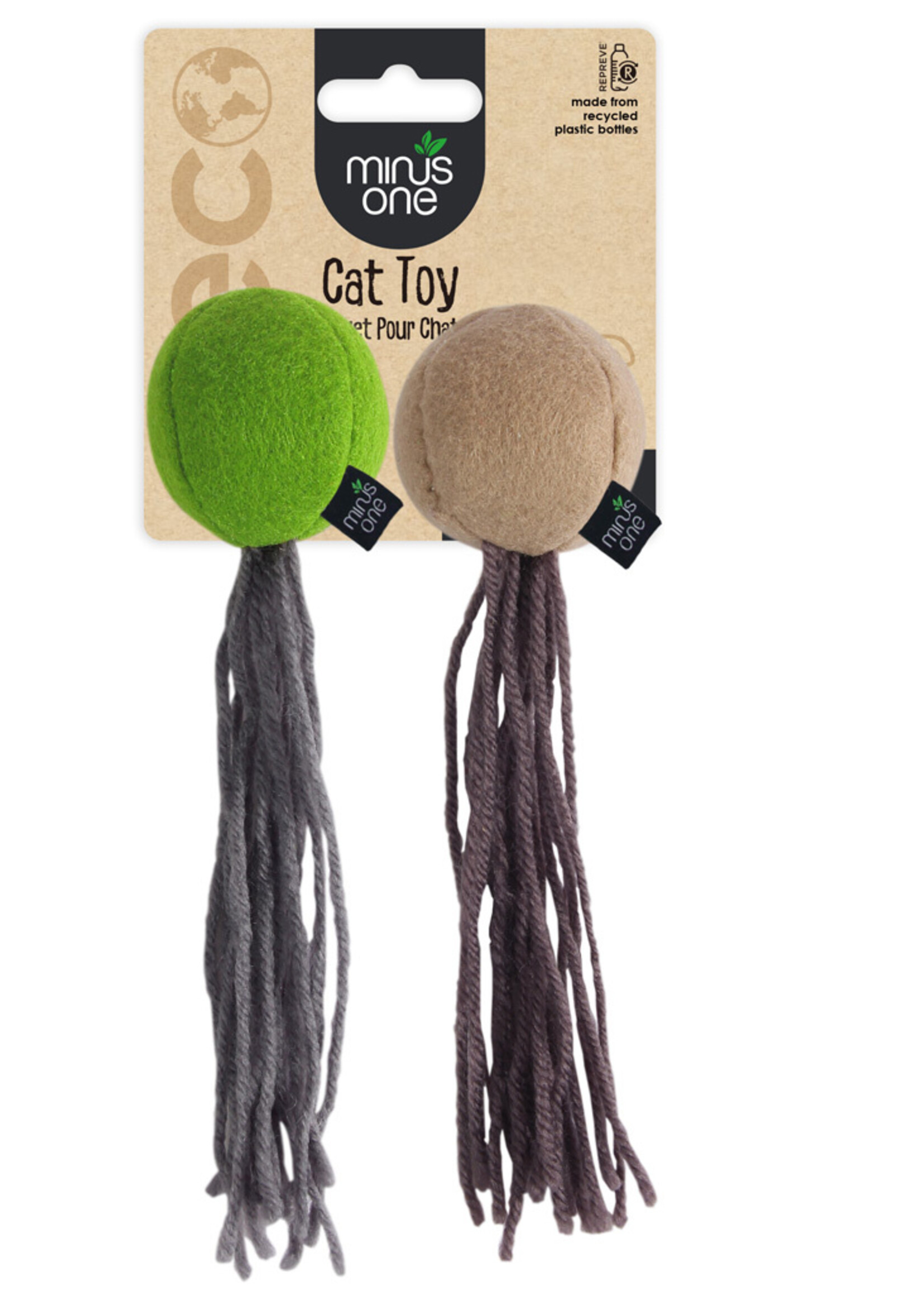Minus One Minus One Felt Cat Toys Balls 2-pack