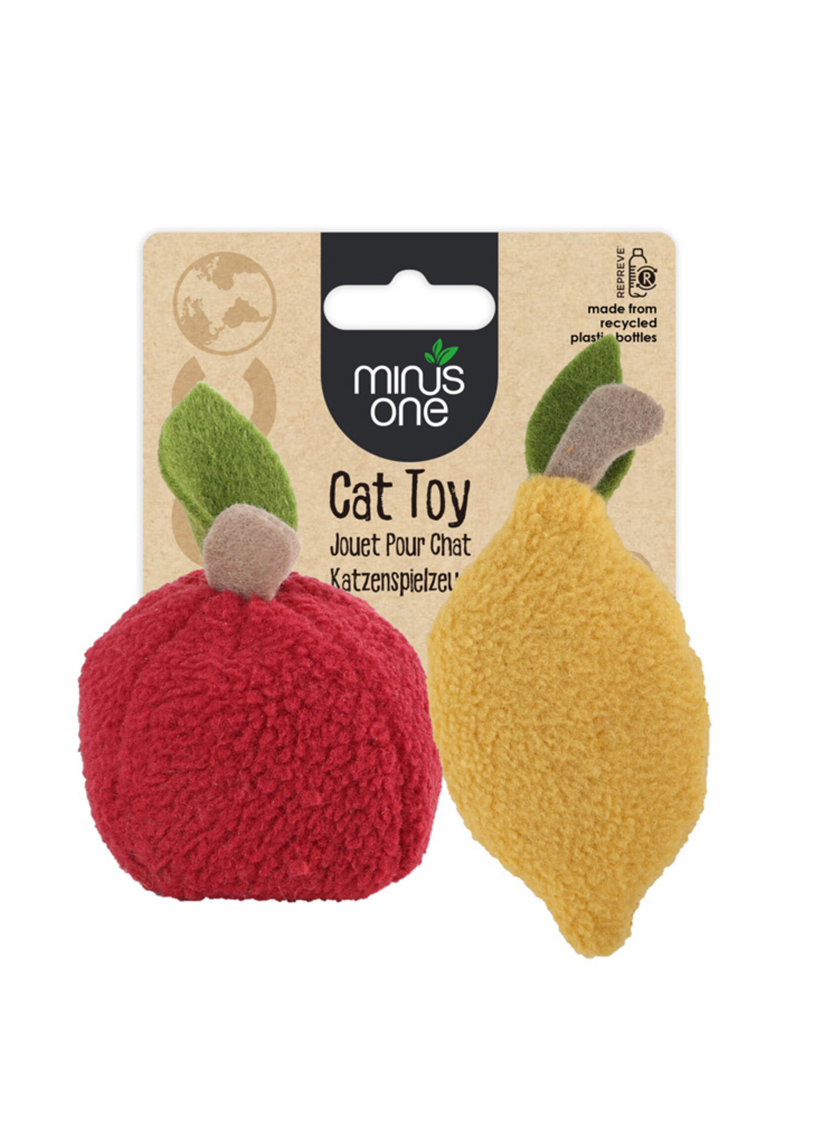 Minus One Minus One Fruit Cat Toys Lemon & Apple