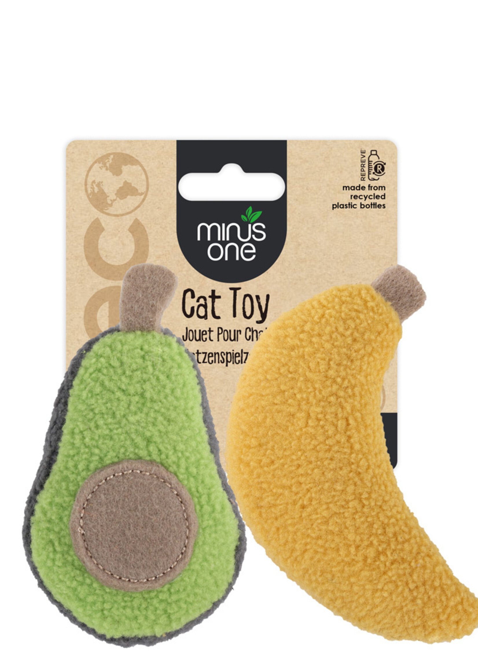 Minus One Minus One Fruit Cat Toys Avacado & Banana