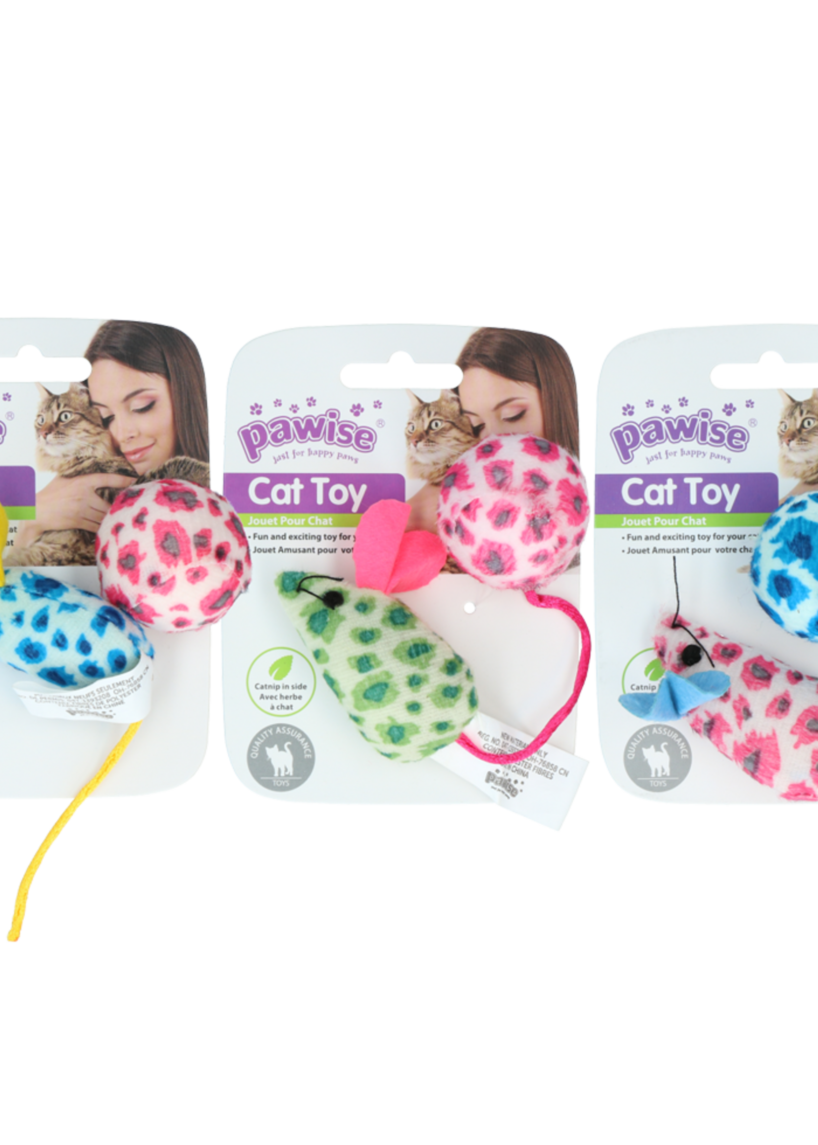 Pawise Pawise Cat Toy - Mice & Ball