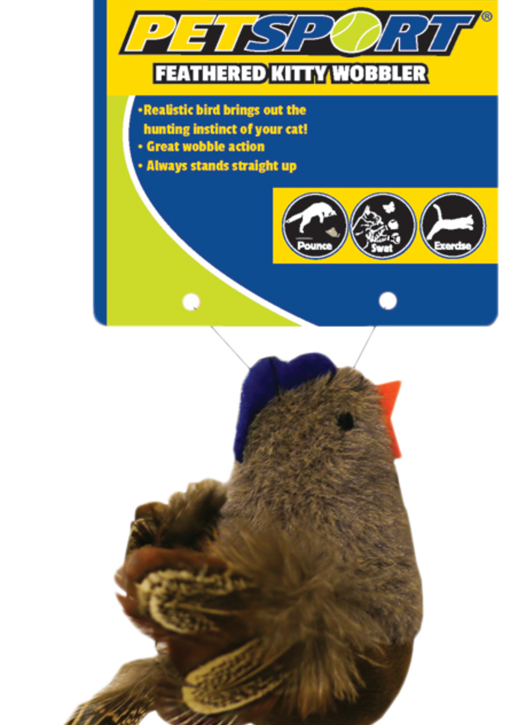 Petsport Petsport Feathered Kitty Wobbler Bruin