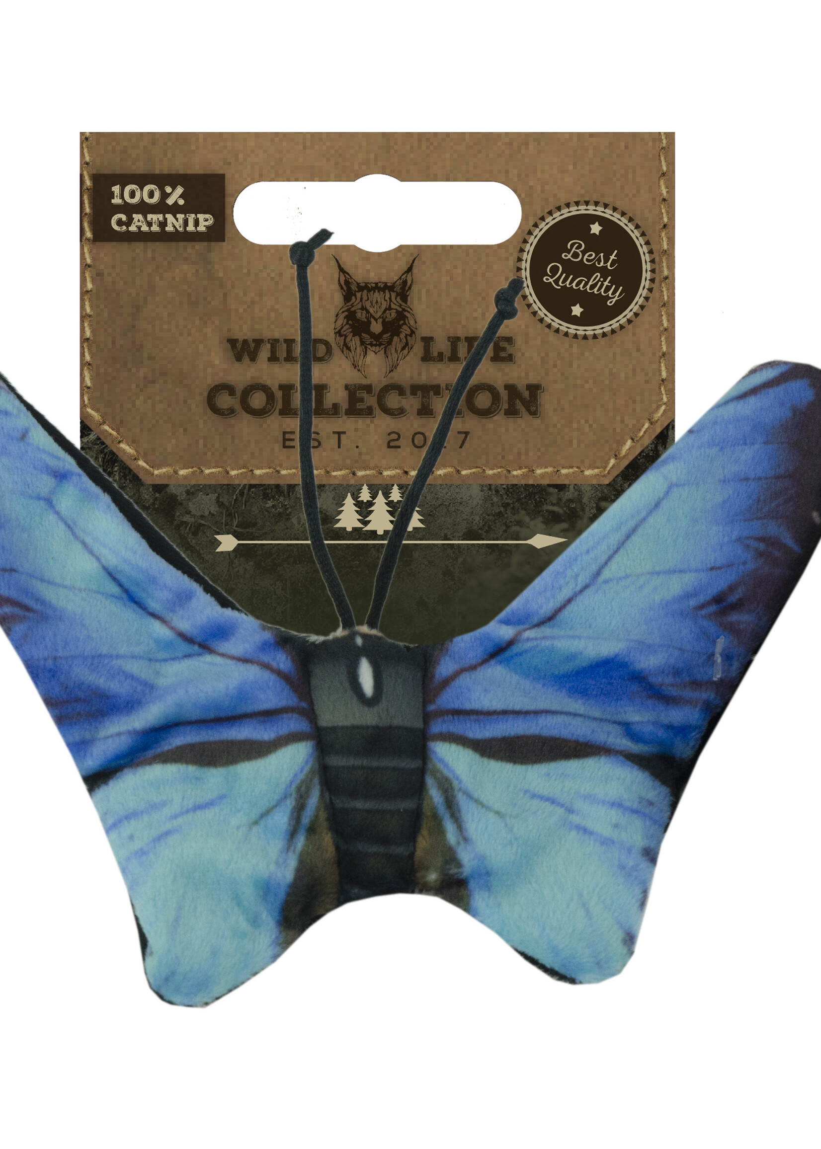 Wild Life Collection Wild Life Cat Blauwe Vlinder