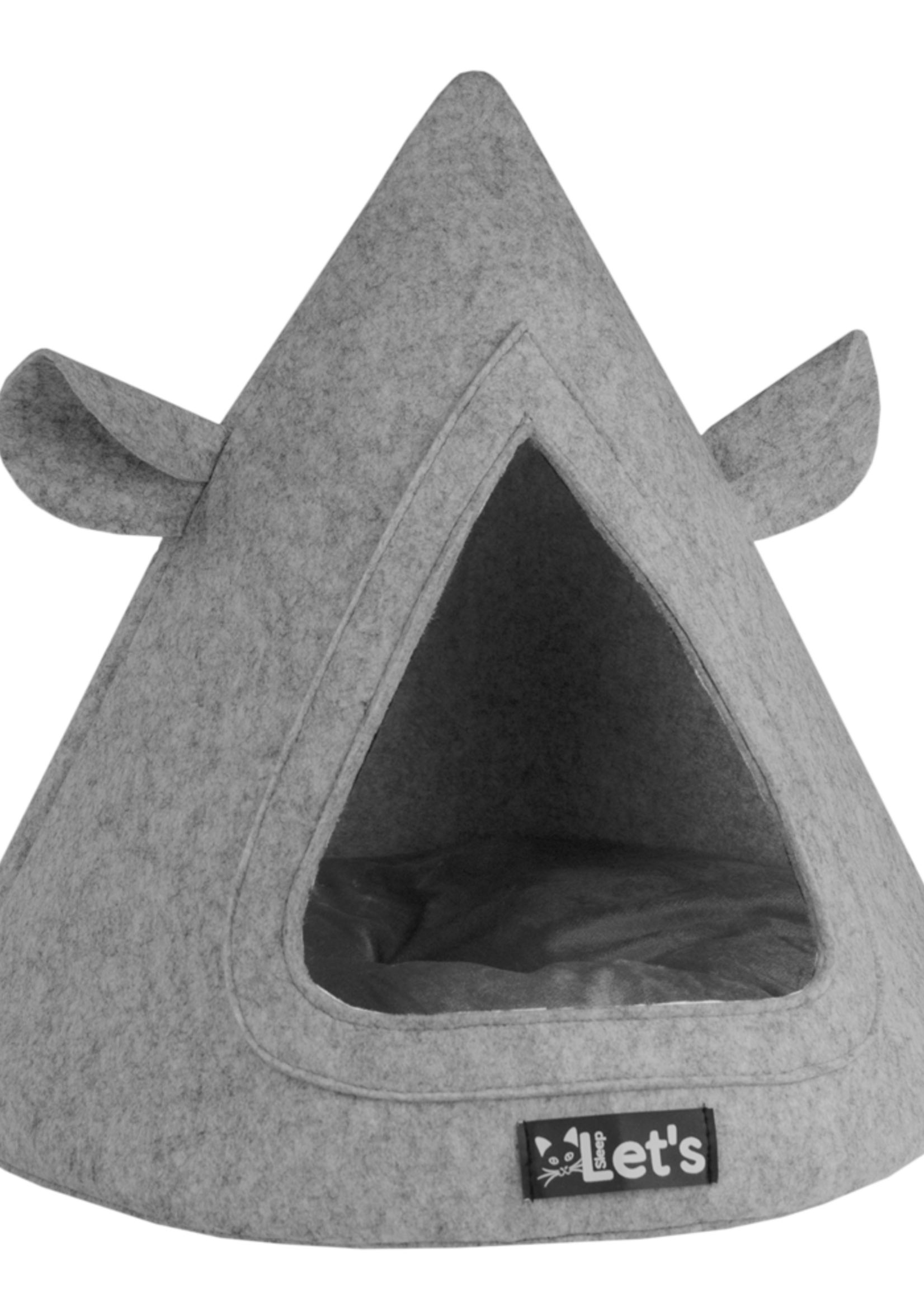 Let's Sleep Let's sleep Pet Cave TeePee Grijs