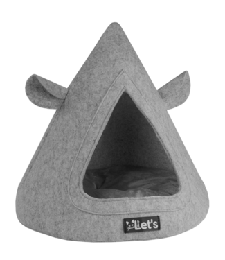 Let's Sleep Let's sleep Pet Cave TeePee Grijs
