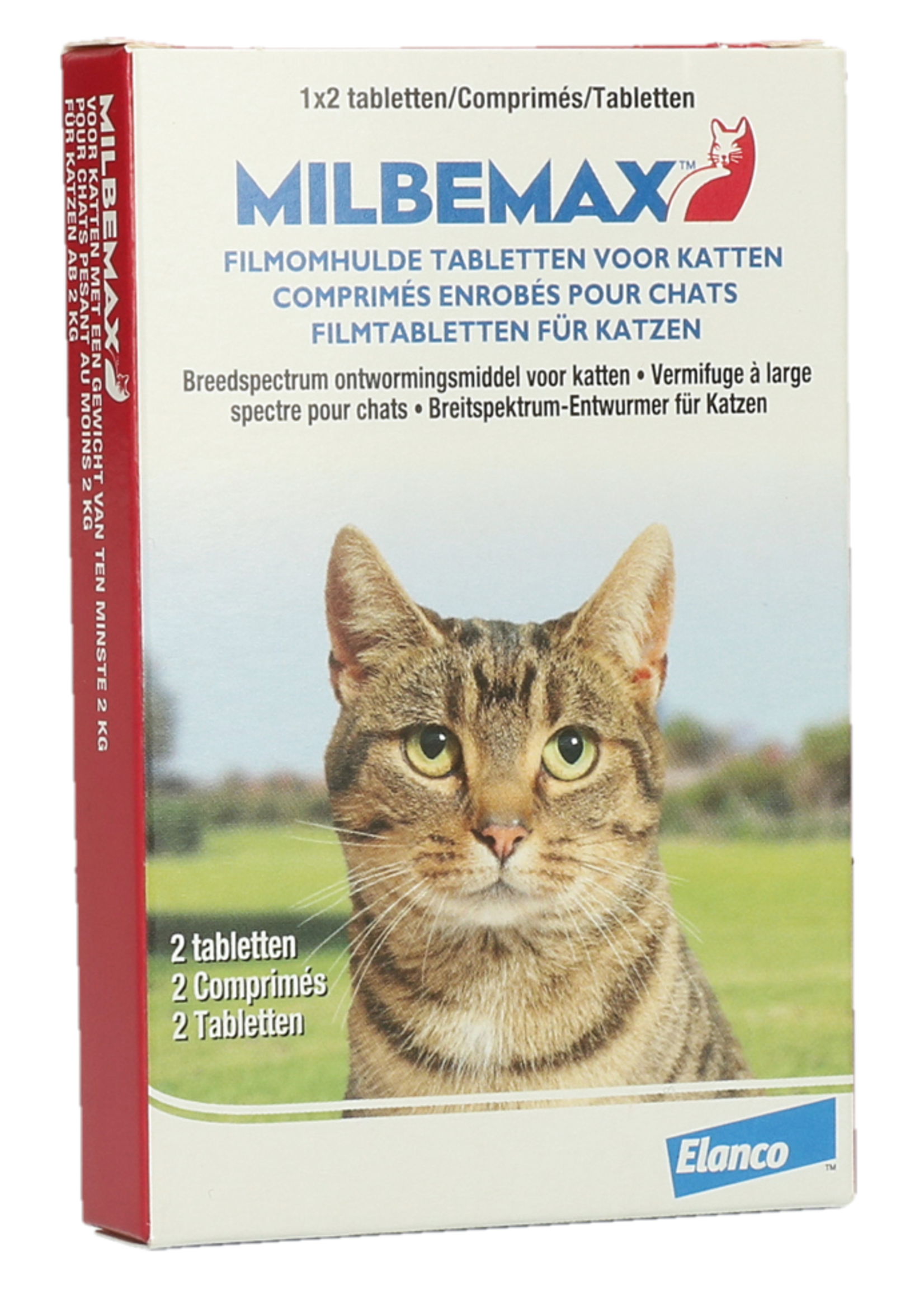 Milbemax Milbemax Tabletten Kat Groot >2kg 2 tabl.