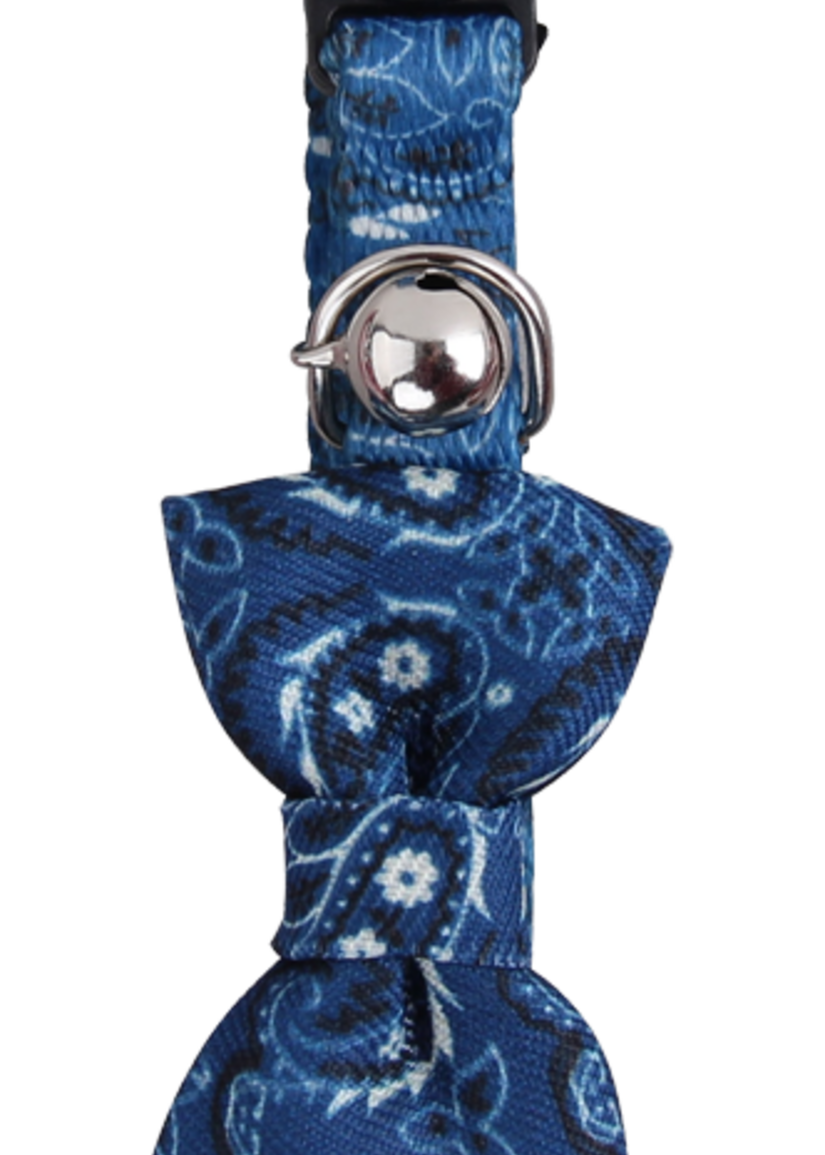 Pawise Pawise Cat Collar With Bowknot Blauw