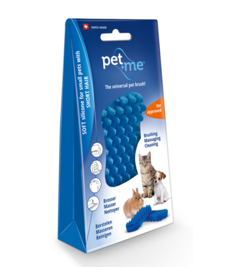 Pet + Me Pet+Me Cat Hair Brush Kort haar Blauw