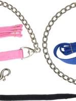 Merkloos Geleidelijn met ketting zwart 250cm