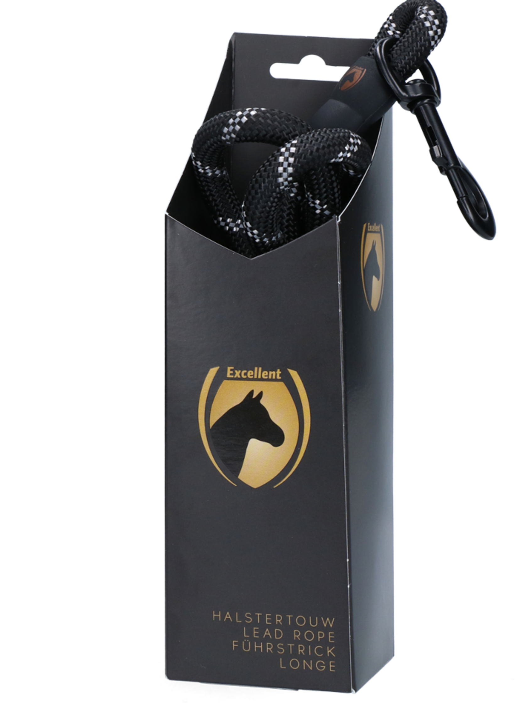Excellent Halstertouw Exclusive Reflective Zwart