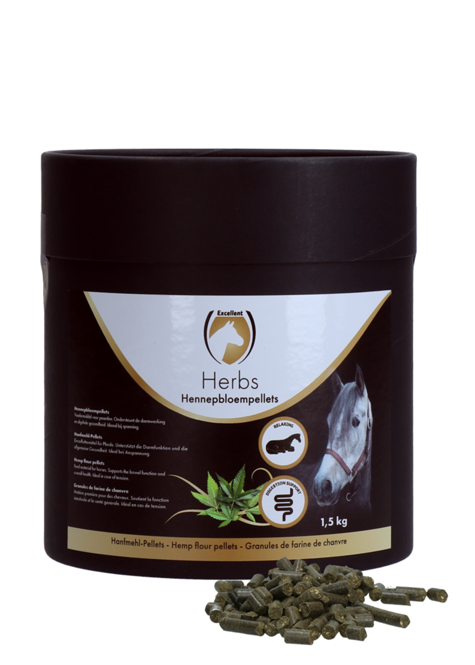 Excellent Horse Excellent Horse Herbs Hennepbloempellets 1,5 kg
