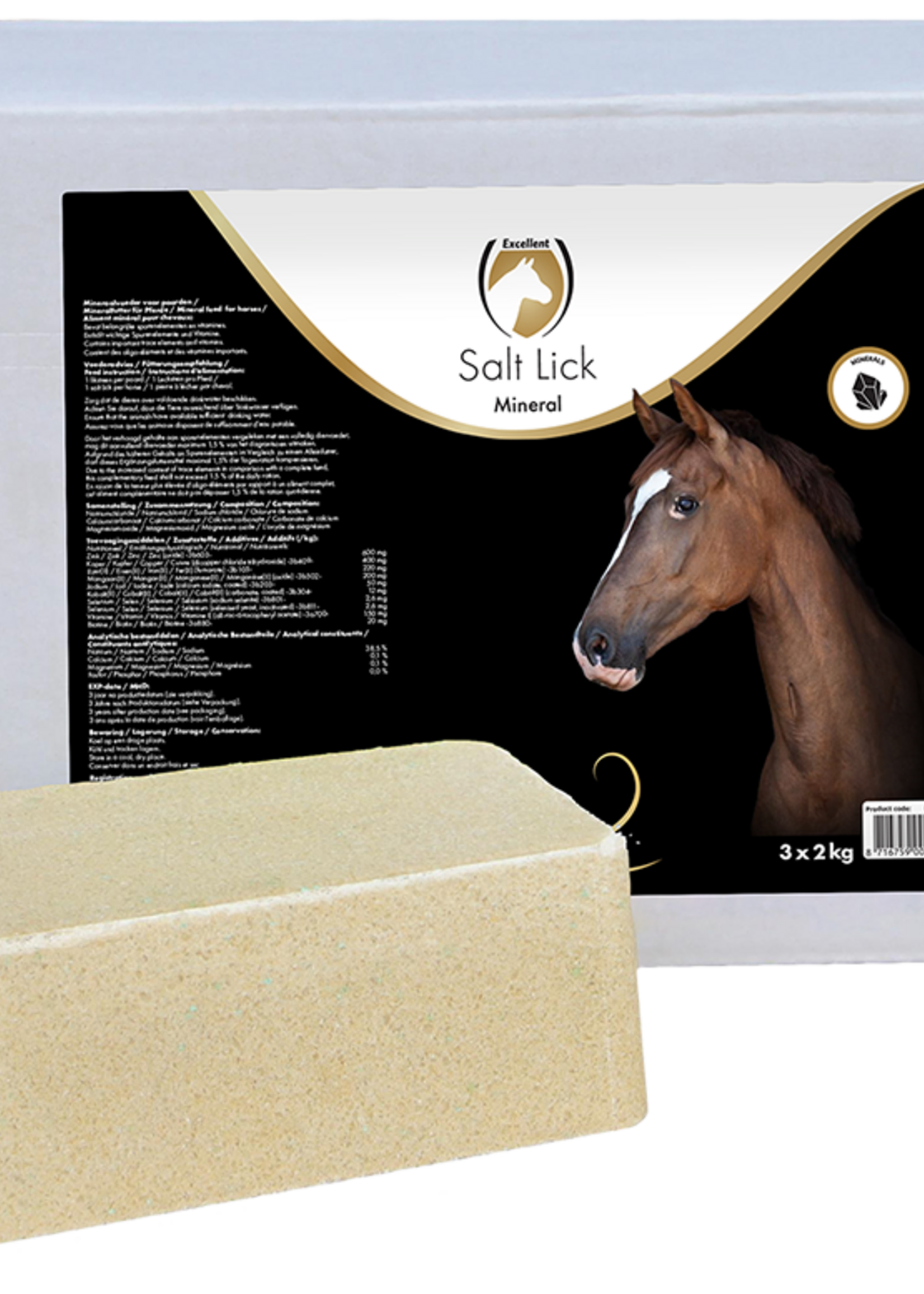 Excellent Horse Excellent Horse Salt Lick Mineral 3 x 2 kg