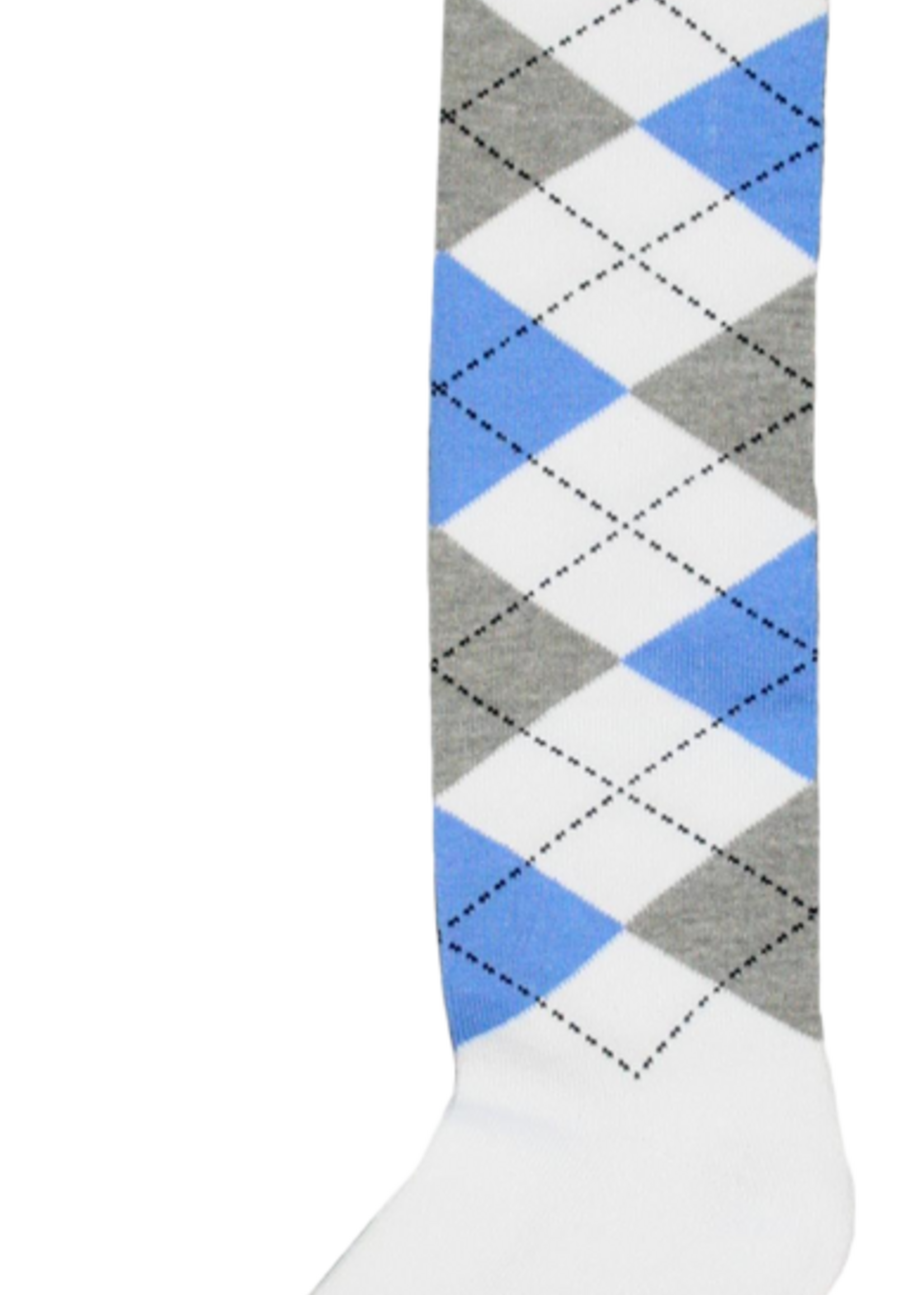 Merkloos Kniekous RE wit/l.blauw/l.grijs 43-46
