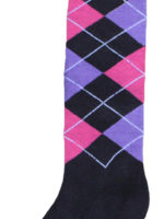 Merkloos Kniekous RE d.grijs/roze/paars 43-46