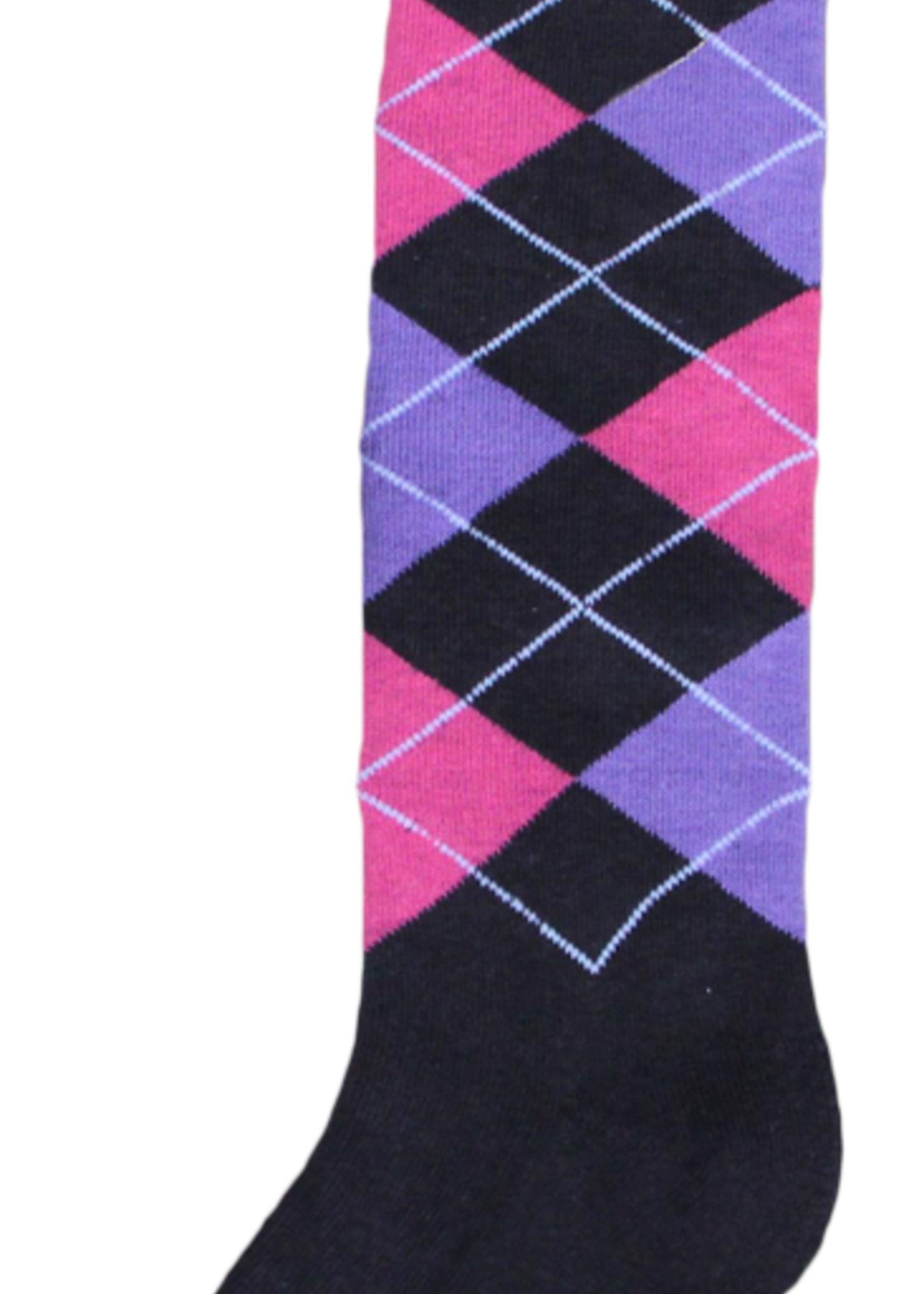 Merkloos Kniekous RE d.grijs/roze/paars 43-46