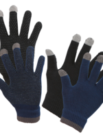 Merkloos Rijhandschoen Magic Touch zwart 1size4all