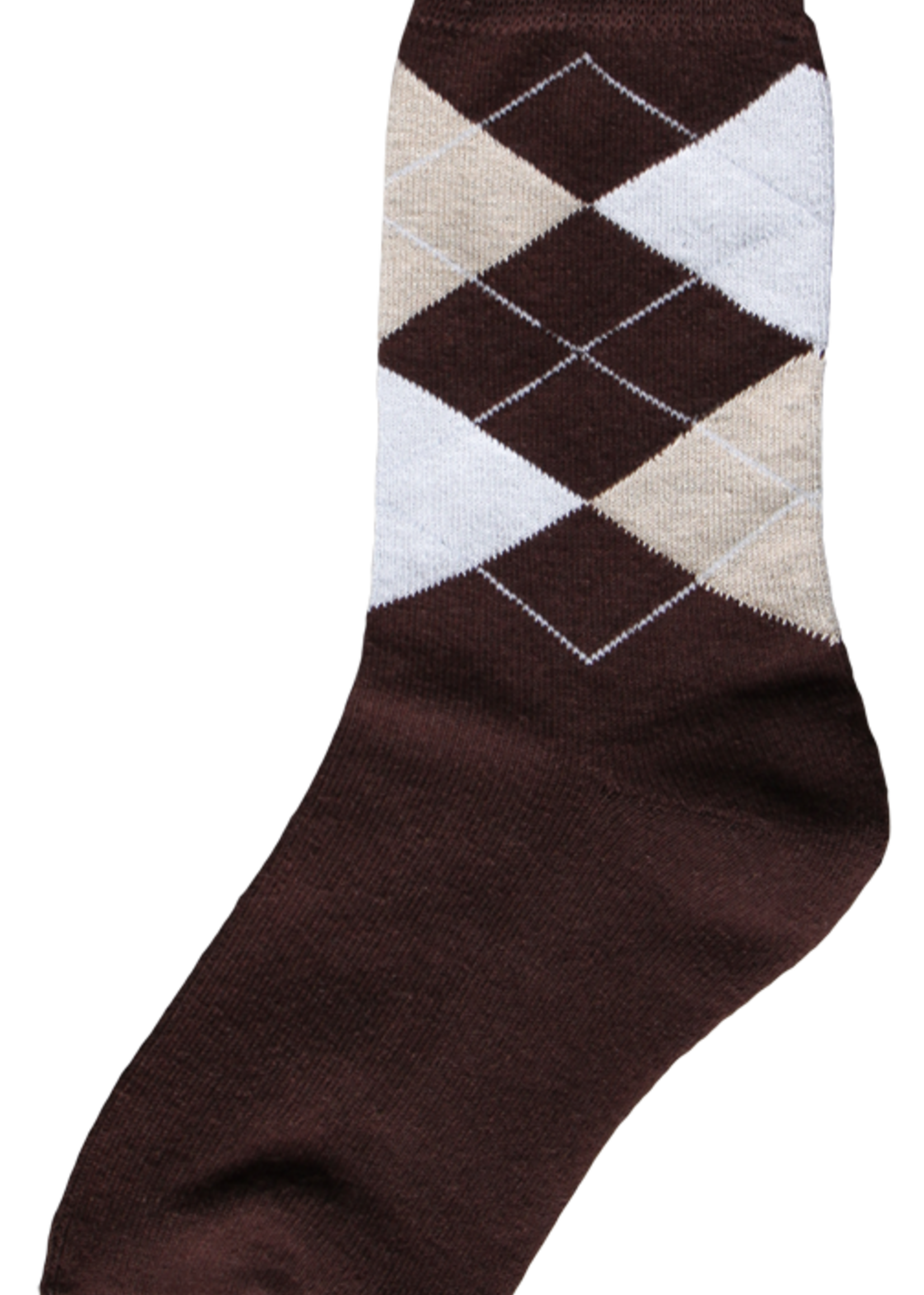 Merkloos Ruitersok bruin/beige/wit 43-46