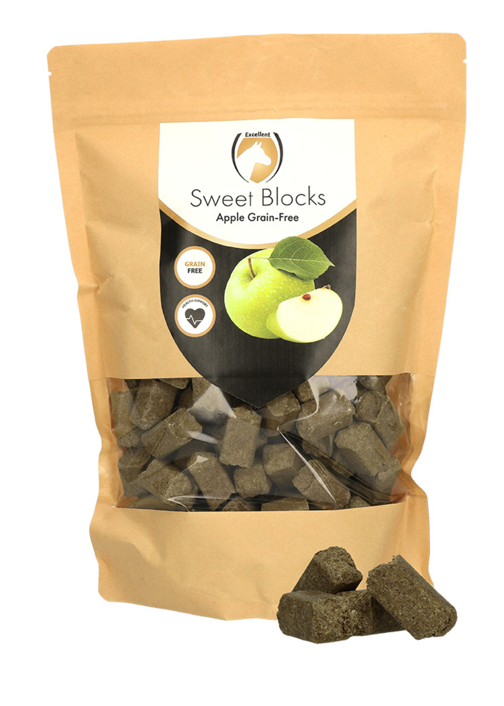 Excellent Horse Excellent Horse Sweet Blocks Grain-Free Apple 1 kg