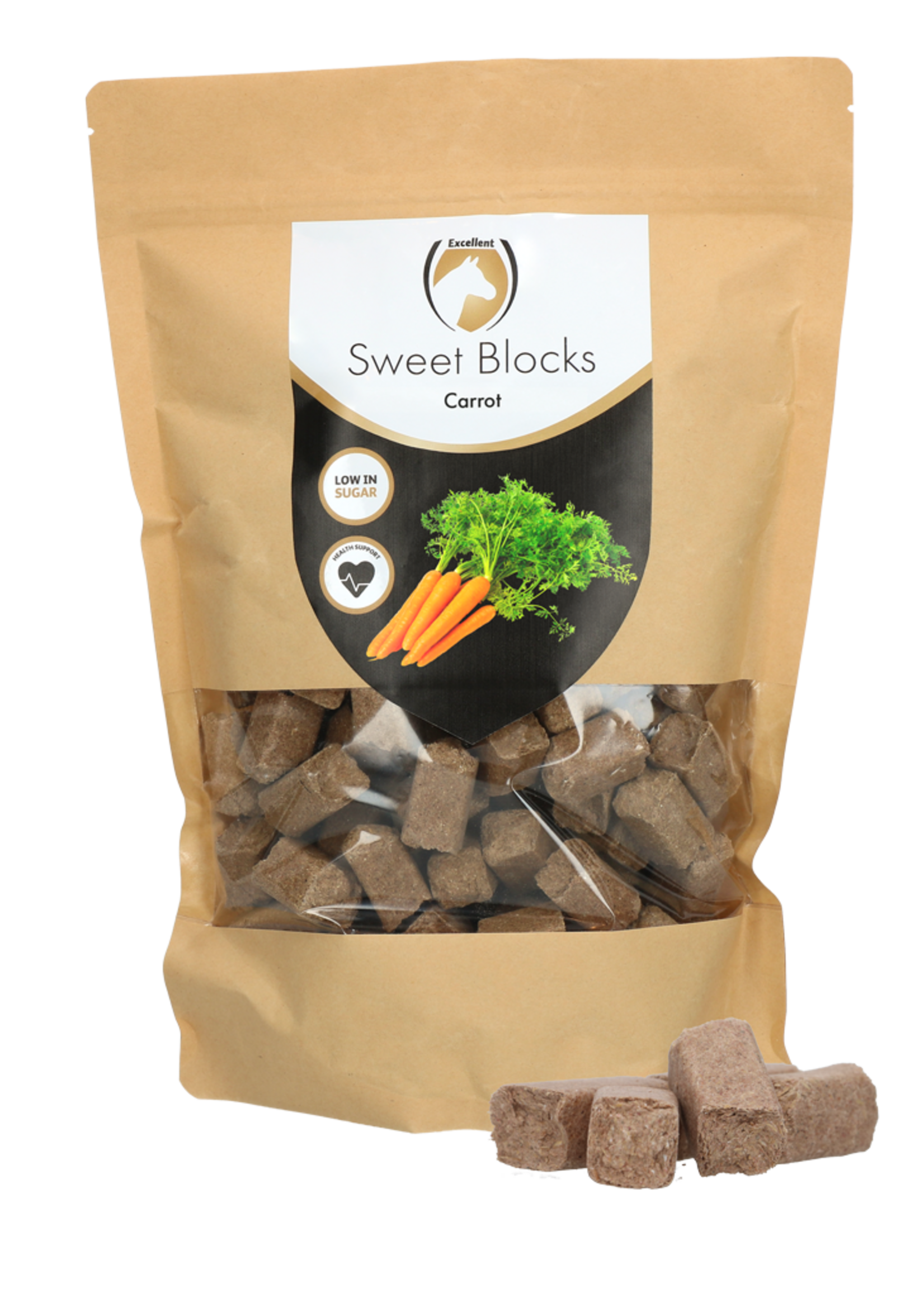 Excellent Horse Excellent Horse Sweet Blocks Carrot 1 kg