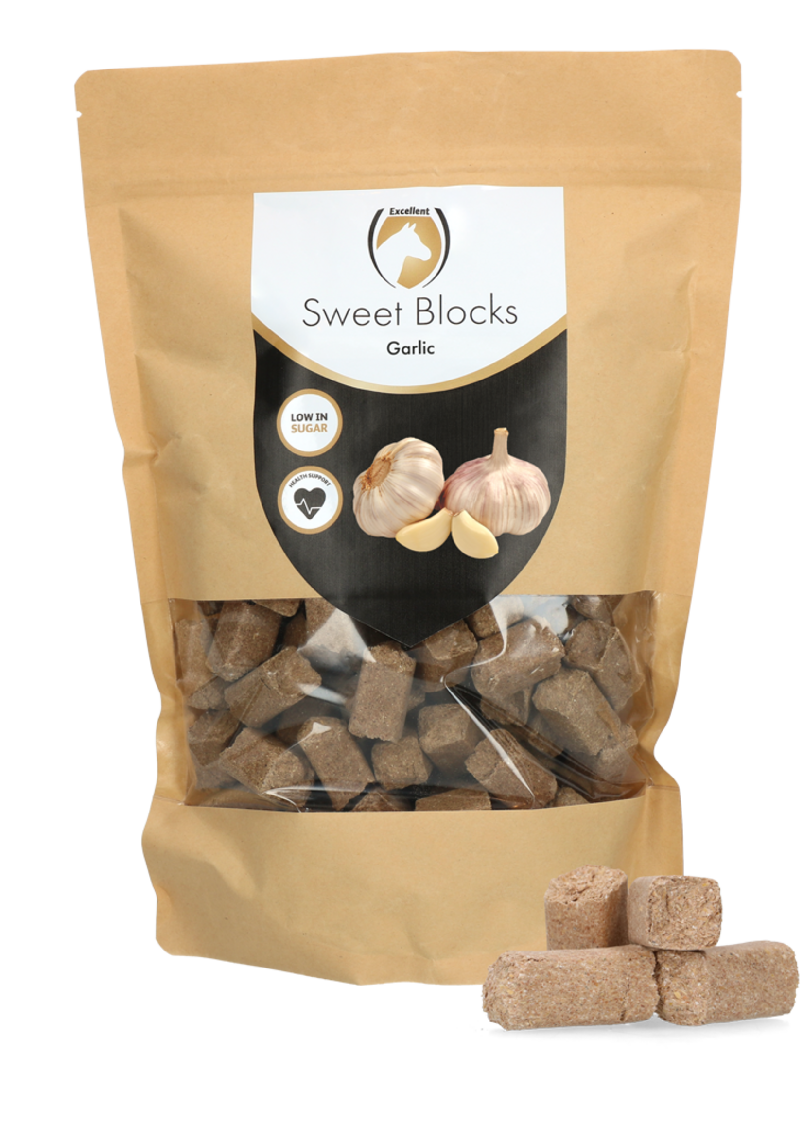 Excellent Horse Excellent Horse Sweet Blocks Garlic 1 kg