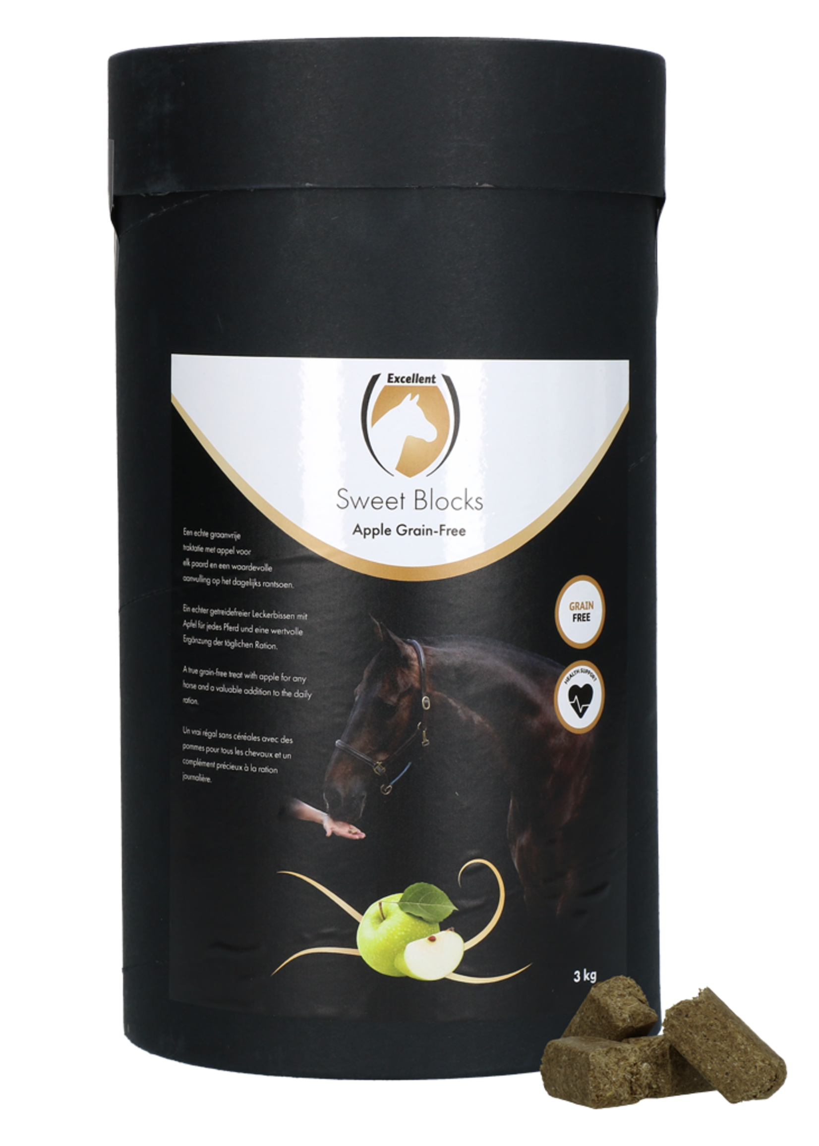Excellent Horse Excellent Horse Sweet Blocks Grain-Free Apple 3 kg