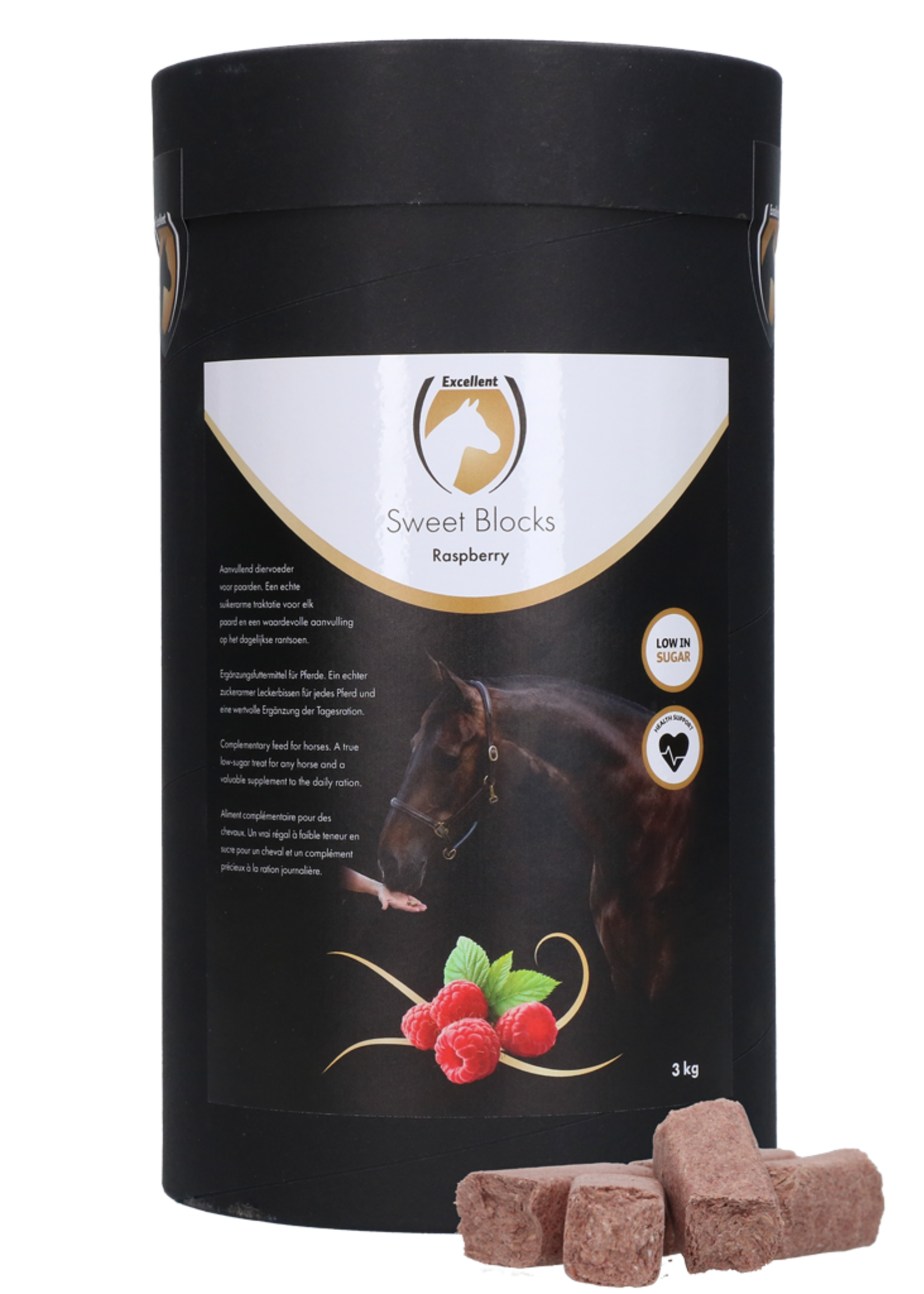 Excellent Horse Excellent Horse Sweet Blocks Raspberry 3 kg