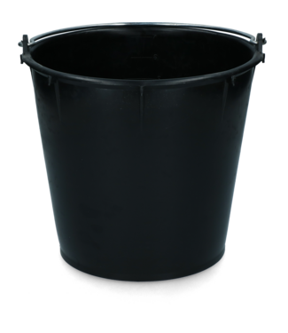 Vplast Emmer 7 l met beugel Zwart