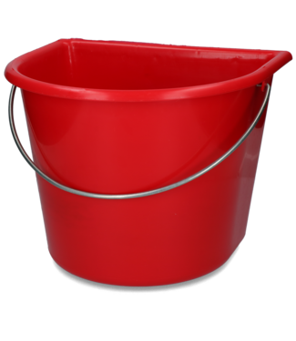 Vplast Emmer met vlakke kant 15 l Rood