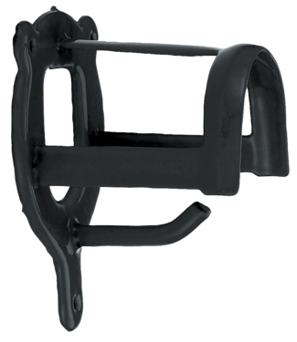 Merkloos Halsterhouder metaal Zwart