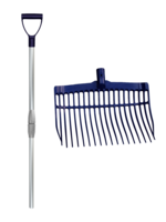 Vplast Mestvork met steel Blauw